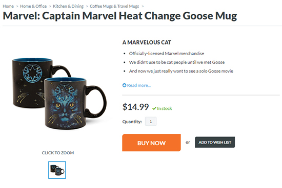 Captain Marvel Mug